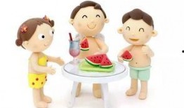 夏天吃瓜小屁孩,小屁孩快乐吃瓜记